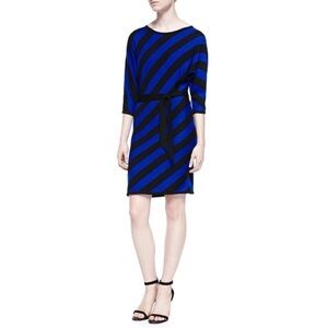 NWT Trina Turk Merino Wool stripe sweater dress